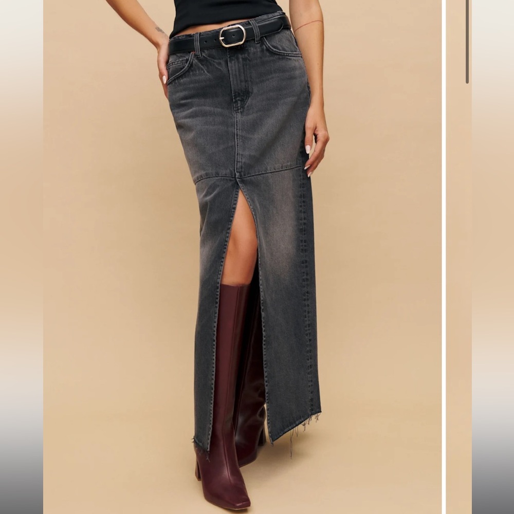 Reformation Tazz Maxi Denim